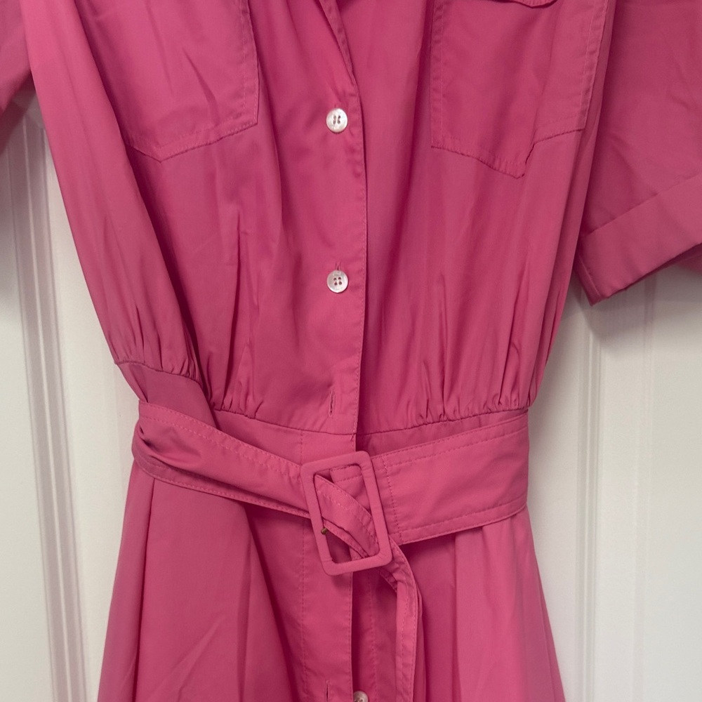 STAUD Pink Long Sleeve Dress - Picture 3 of 3